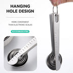 Messlöffel aus Edelstahl, 4/6/7/8-teiliges Set mit Skala, Messlineal, Löffel, Küche, Kaffee, Backen, Messwerkzeug-Set