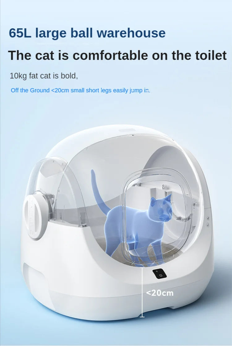 CATLINK Selbstreinigende Katzentoilette, automatische Toilette für Katzen, großer geschlossener Sandkasten, Katzenhaustier, intelligente Artikel, Arenero Gato Cerrado Katzentoilette
