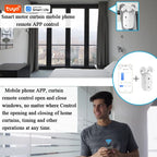 Tuya Smart Wifi Vorhangroboter (mit Gateway), Raffgardinenstange