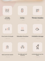 Ganzkörper-Massagematte, Matratze, elektrische Airbag-Traktion, Lendenwirbelsäule, beheizt, Kneten, Nackenmassagegerät, Vibration mit Fernbedienung