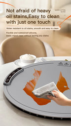 TINSOL Elektrisches Heizplatte für Lebensmittel, tragbares, zusammenklappbares Heiztablett mit 8 Temperatureinstellungen, thermostatisches Lebensmittel-Heizkissen