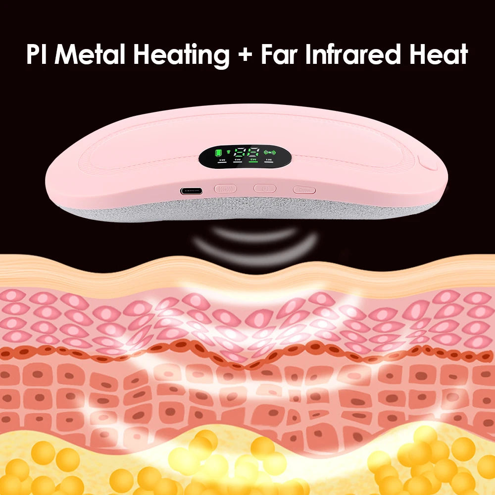 Elektrischer Massagegürtel gegen Periodenkrämpfe – Wärme & Vibration