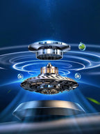 Solarbetriebene Auto-Aromatherapie, solarbetriebene automatische Rotation, Auto-Lufterfrischer, Duft, Auto-Ornamente, Auto-Diffusor für ätherische Öle