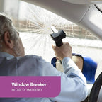 SEAMETAL Tragbarer Auto-Hilfsgriff für ältere Menschen, 180 kg belastbarer 3-in-1-Autogriff/Notfallhammer ‌   Rutschfest, kratzfrei