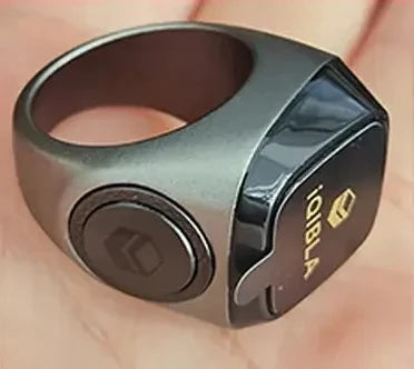 Zikr Ring M02 – Smarter Muslimischer Gebetszähler mit WLAN & App, IP68, 18/20 mm