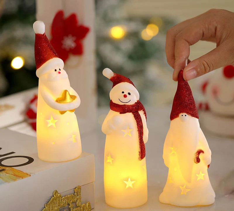 LED Weihnachten Nachtlicht Nette Santa Claus Schneemann Kinder Schlafzimmer Nacht Ornamente Für Urlaub Weihnachten Decora Nacht Lampe