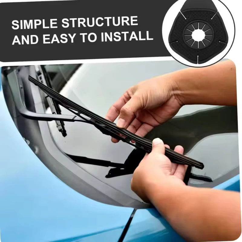 Auto Wischer Loch Schutzhülle, Scheibenwischer Schutz Abdeckung, Universal Staubdichte Abdeckung, Blattsichere Wischer Basis Staub Abdeckung