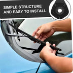 Auto Wischer Loch Schutzhülle, Scheibenwischer Schutz Abdeckung, Universal Staubdichte Abdeckung, Blattsichere Wischer Basis Staub Abdeckung