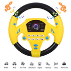 Simulieren Sie das Fahren eines Autos, Lenkrad, elektrisches Spielzeuggeräusch, musikalische Ausbildung für Kinder, Schieben eines Wagens, Fahren eines Stimmspielzeugs