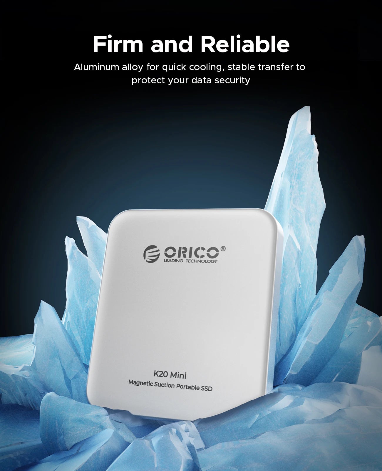 ORICO Magnetische externe SSD für iPhone 17 16 15 14 13 Pro/Max 2000 MB/s 4K 120Kz ProRes HDR Record USB 3.2 Gen 2x2 tragbare SSD