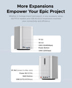 ORICO MiniTower für Mac Mini M4 Pro Dockingstation mit M.2 SSD Typ C Dockingstation Desktop Hybrid-Speichersystem DAS