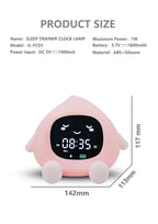 ORIA Kinderwecker & Schlaftrainer – Nachtlicht, OK-to-Wake, USB-C, Pfirsich-Design
