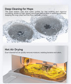 JONR Robot Vacuum P20 Pro International Edition Wischen Staubsaugen Trocknen Tücher Automatische Reinigung Staub Sammeln Entwässerung Wasser