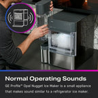 GE Profile Opal 2.0 Nugget-Eisbereiter – Arbeitsplatte, WiFi, Seitentank, 12 kg