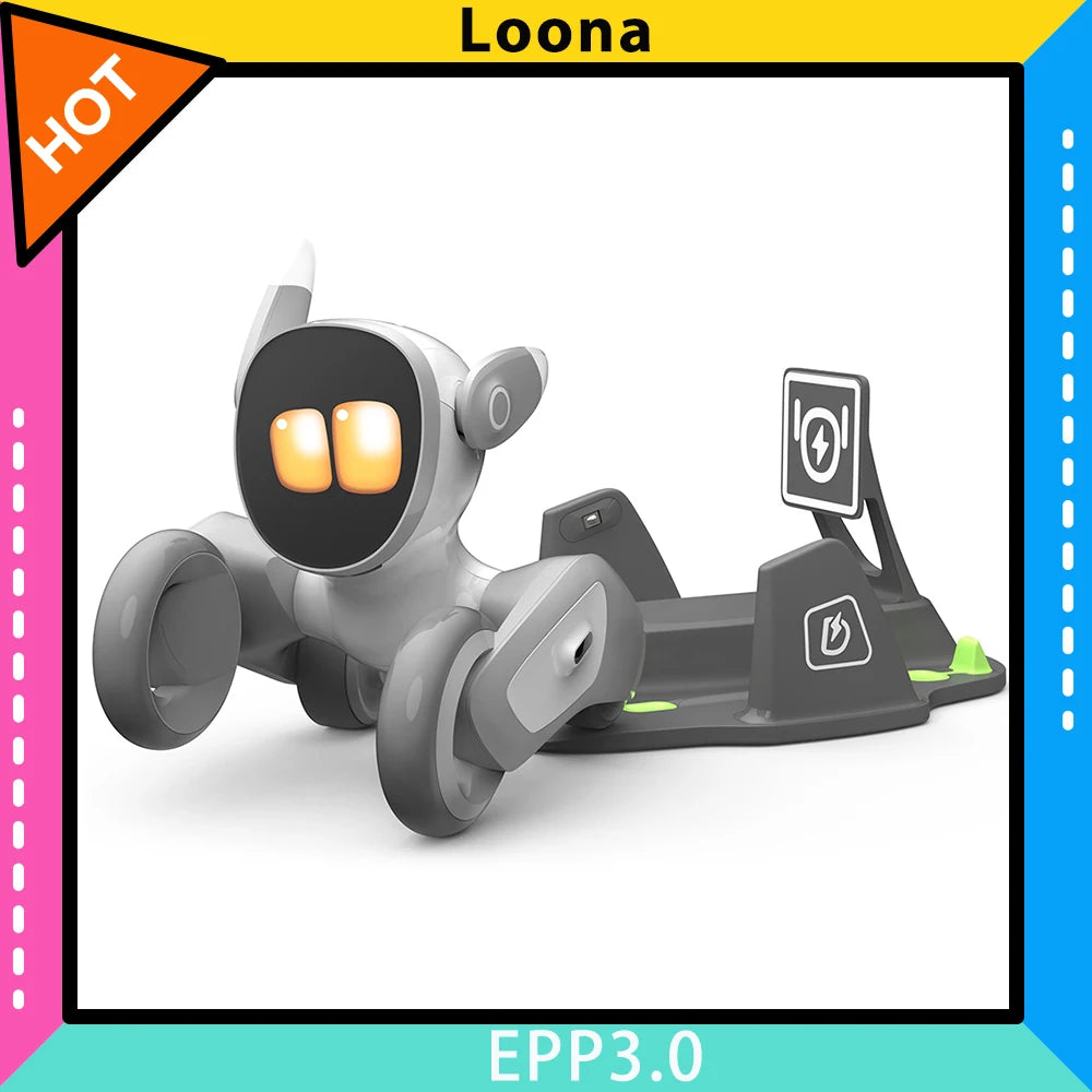 Loona EPP3.0 KI-Roboterhund – GPT-4, Gestensteuerung, 3D-ToF, Heimüberwachung, inkl. Ladestation, Deutsch