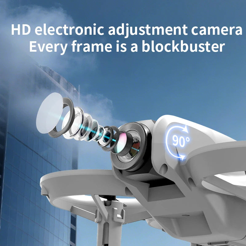 Neue H135 Mini Drohne WIFI FPV Hover Professionelle 4K Kamera Tasche Bunte Lichter Eders Rc Flugzeug Faltbare Quadcopter RC spielzeug Geschenke