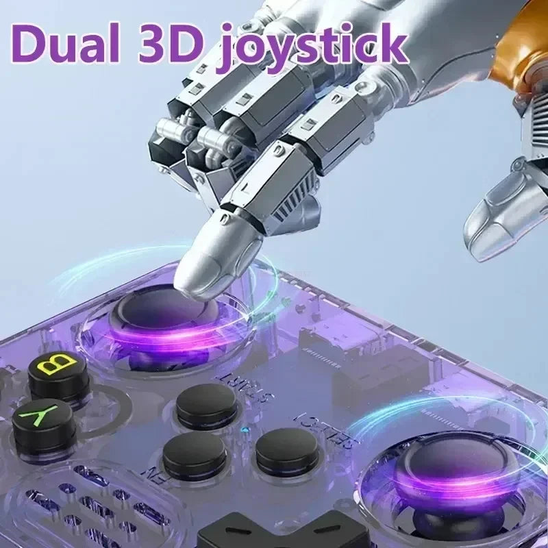 R36S Retro-Handheld-Videospielkonsole, Linux-System, 3,5-Zoll-IPS-Bildschirm, tragbarer Handheld-Videoplayer, 64 GB, 15.000 Spiele