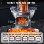 M1 Kommerzieller elektrischer Gemüseschneider, multifunktionale Küchenmaschine, kompakter Schnittlauch, Frühlingszwiebelschneider für Küche, Restaurant, Zuhause