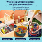 Machine de nettoyage de fruits et légumes, purificateur d'aliments 3000 mAh, appareil de nettoyage de fruits étanche pour fruits, légumes pour viande et fruits de mer