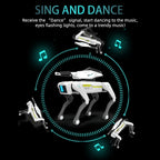 Teeggi Multifunktions-RC-mechanischer Hund, elektrischer RC, intelligenter Roboterhund mit Revolver, Lernspielzeug, bionisches intelligentes Roboter-Spielzeug, Geschenk