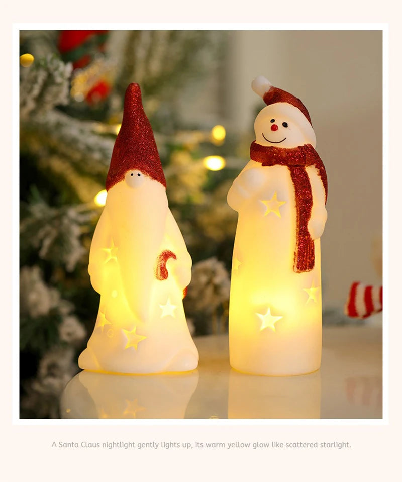 LED Weihnachten Nachtlicht Nette Santa Claus Schneemann Kinder Schlafzimmer Nacht Ornamente Für Urlaub Weihnachten Decora Nacht Lampe