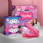Magie Blingbling Mädchen Haar Diamant Bohrer Maschine DIY Pretend Play Werkzeug kinder Pädagogisches Spielzeug Kunststoff Diamant Aufkleber Ap...