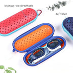 EVA Weiche Schwimmbrille Organizer Schutz Brillenetui Schwimmausrüstung Atmungsaktive Entwässerungsloch Tragbare Schutzbrillenabdeckung