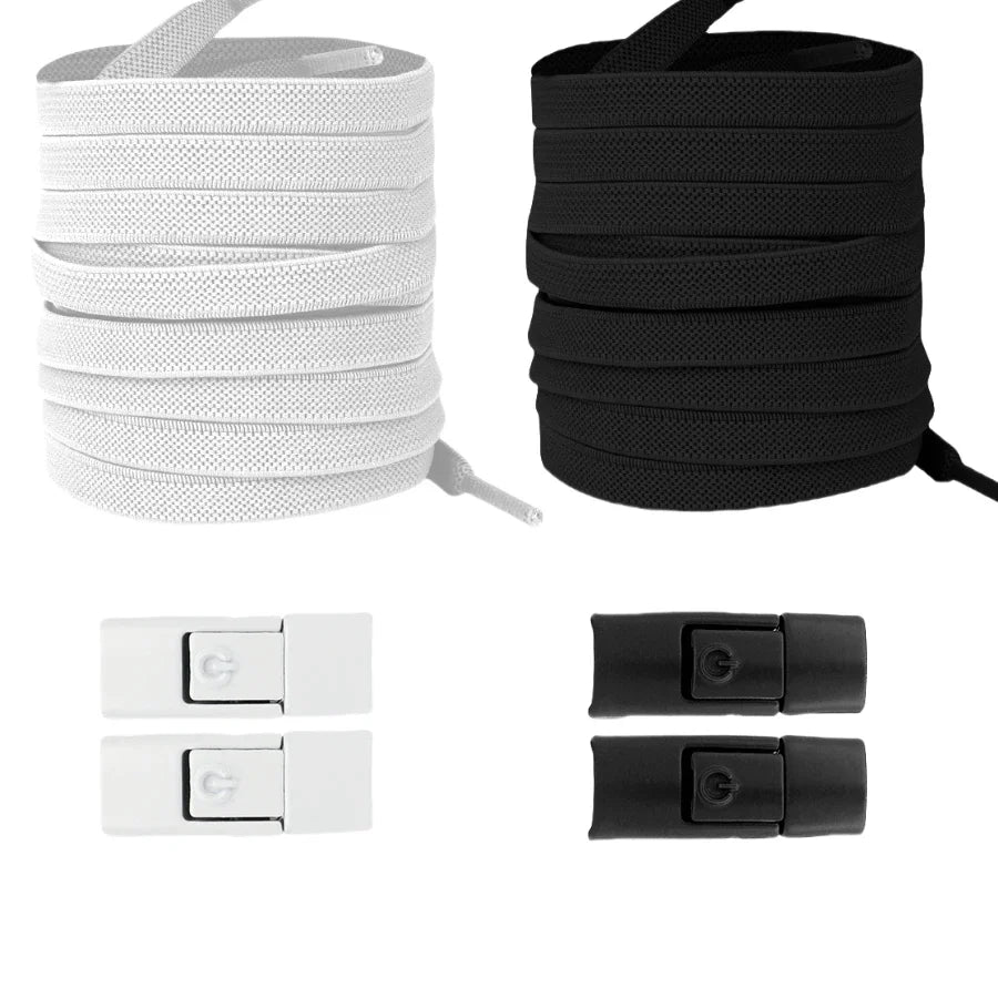 Neu ohne Krawatten, elastische Schnürsenkel, keine Krawatte, Schnürsenkel, Press-Lock-Schnürsenkel, Sneaker, Kinder und Erwachsene, 8 mm, verbreiterte flache Schnürsenkel für Schuhe