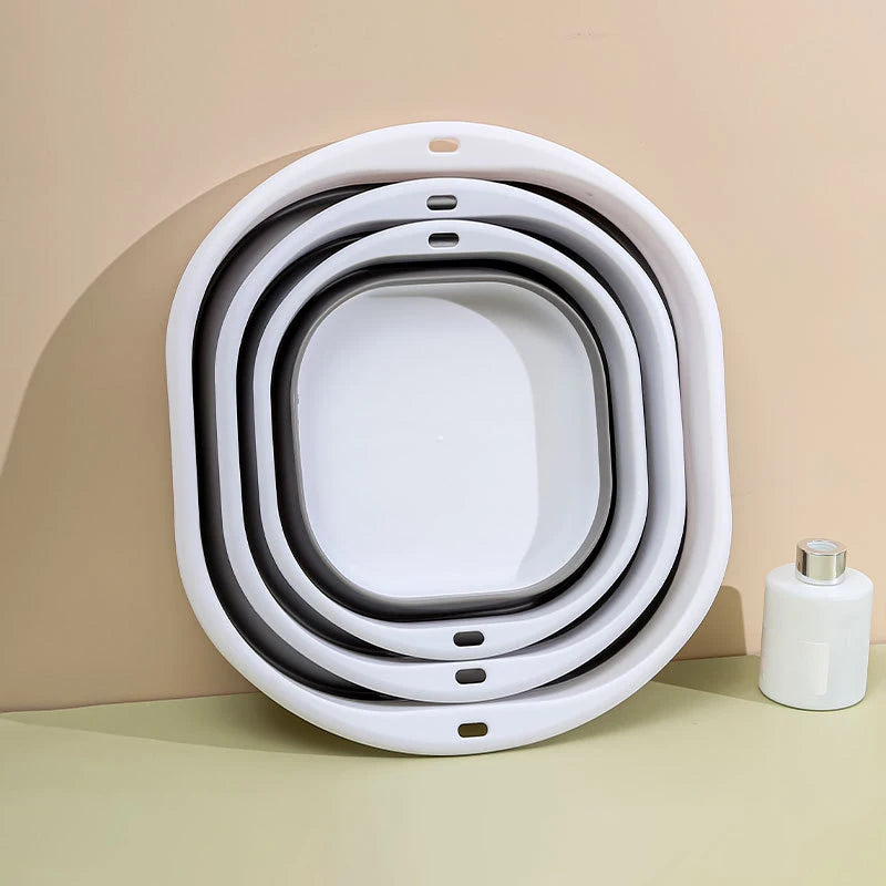 Klappwaschbecken aus Kunststoff, tragbare Waschbecken, zusammenklappbare Wäschewanne für Erwachsene, Baby-Badewanne, Badezimmer, Küchenzubehör, Waschbecken