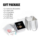 Totwoo Long Distance Touch Leuchtende und vibrierende Armbänder für Paare