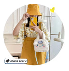 Hello Kitty Sanrio Plüschtasche Kuromi Melody Cartoon Anime Tragbare Handtasche Umhängetasche Kosmetik Kawaii Aufbewahrungstasche Damen Mädchen Geschenk