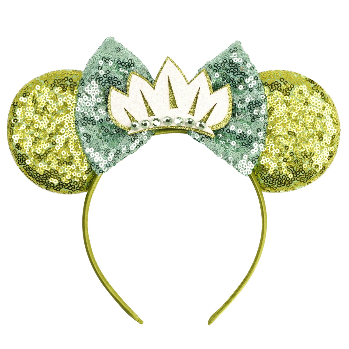 Prinzessin Haarreif mit Pailletten-Bogen – Disney-Motive, Halloween & Party | Damen & Kinder
