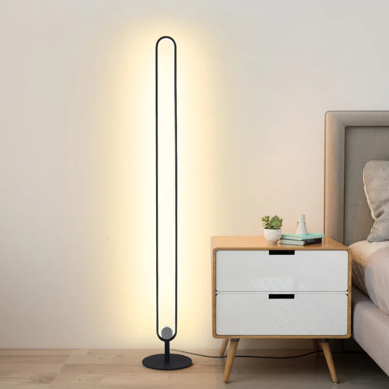 NEUE Moderne RGB Remote Minimalist LED Boden Lampen Bunte Alexa Stehend Lampe für Wohnzimmer decor Indoor Boden Lichter