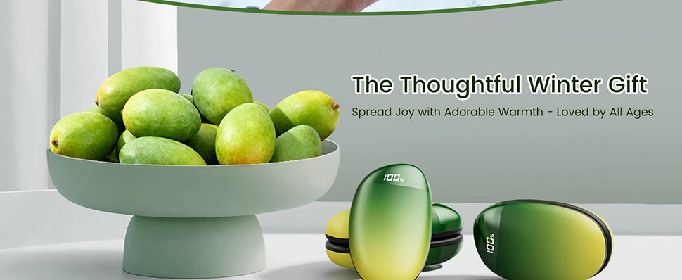 Tragbare Handwärmer, wiederaufladbar, 2 Stück, mit Display, 2-in-1 magnetische elektrische Handwärmer für Camping, Weihnachtsgeschenk