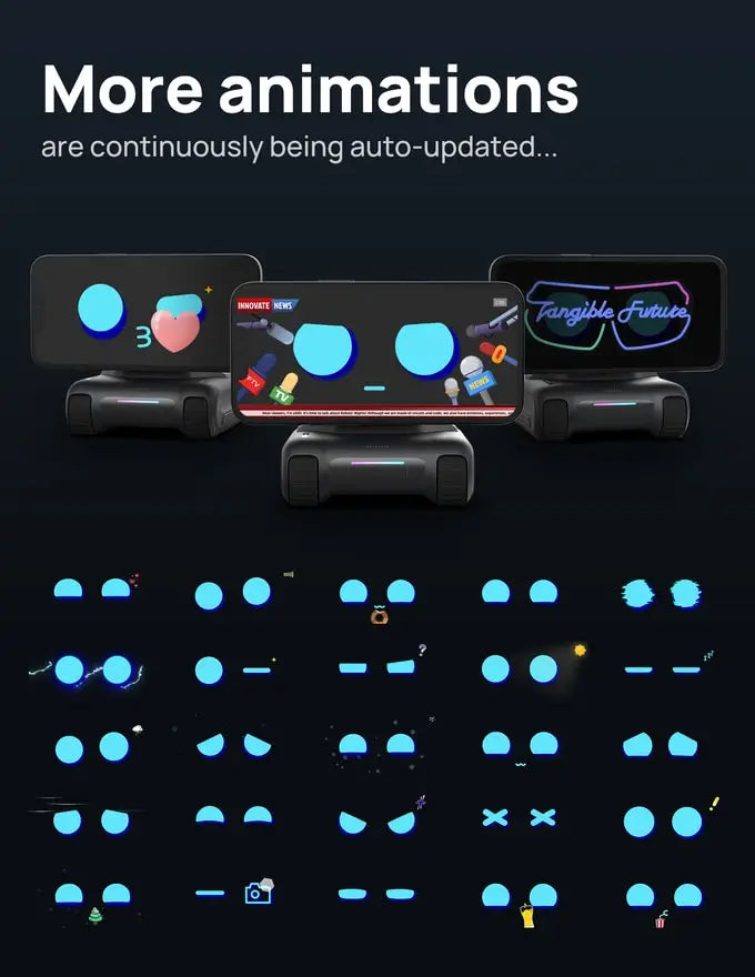 LOOI Roboter Smart Toy Verwandeln Sie das Smartphone in einen Desktop-Roboter. Magnetische mobile KI-Geste, Gesichtserkennung, GPT-Sprachdialog-Spielzeug