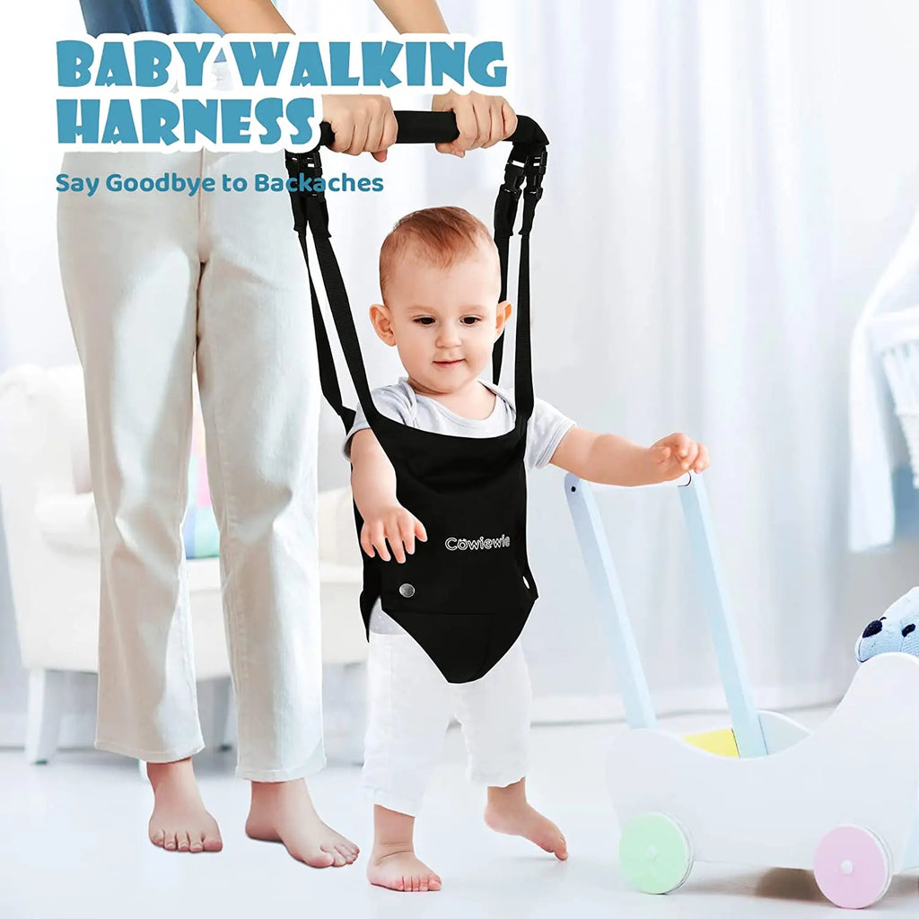 Cowiewie 2 in 1 Baby Tür Jumper w/ Baby Walking Harness Funktion, baby Jumper mit Tür Klemme Verstellbaren Riemen und Sitz für 6-2