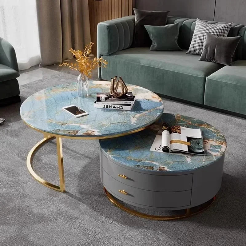 Trendige nordische Couchtische, moderne Aufbewahrung, luxuriöse, einfache, ästhetische Couchtische, einzigartige antike Kaffee-Tische, Hotelmöbel