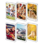 Cadre photo en acrylique 1/3/4 pouces, cadre photo en acrylique pour réfrigérateur, cadre photo polyvalent pour décoration intérieure