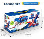 Großer neuer Dinosaurier, der Autos pielzeug isst, transformierbare Lager trägheit gleitendes Auto für Kinder intelligente Motorrad fans