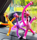 Kinder Saugnapf Spielzeug Pop Tubes Stress Relief Teleskop Giraffe Hand Spielzeug Sensorischen Faltenbalg Spielzeug Anti-stress Squeeze Spielzeug geschenk