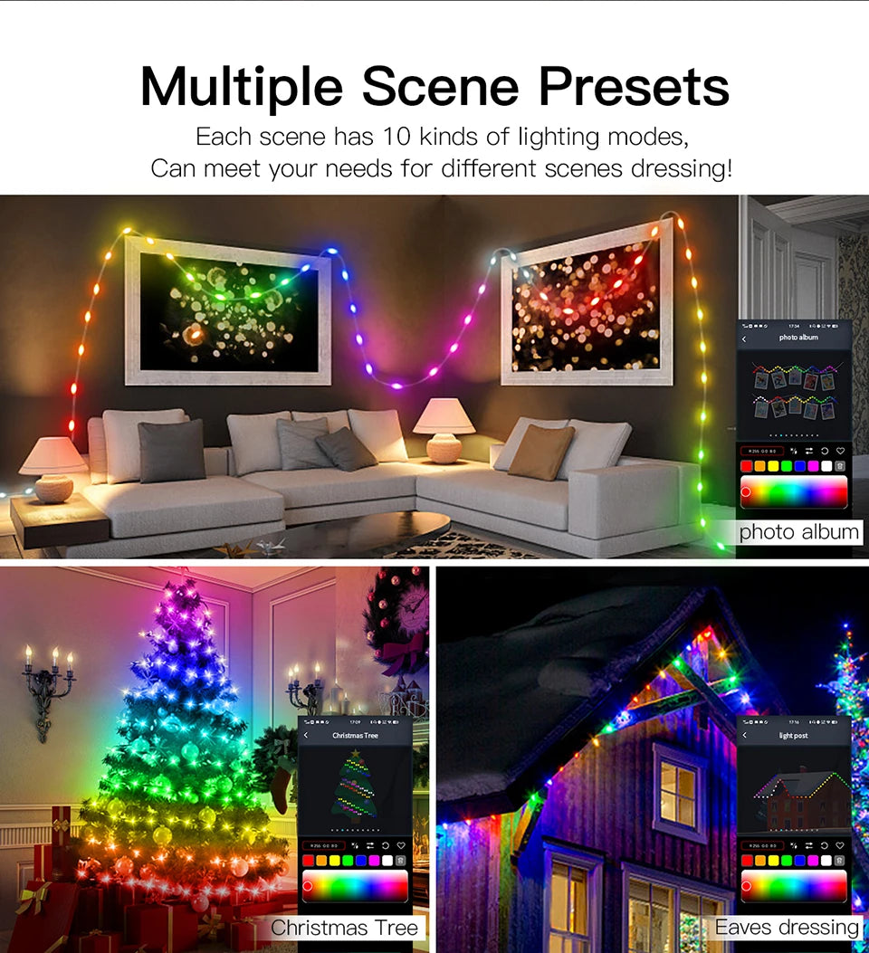 Drahtlose Bluetooth-APP-Steuerung Pixel USB-LED-Lichterkette