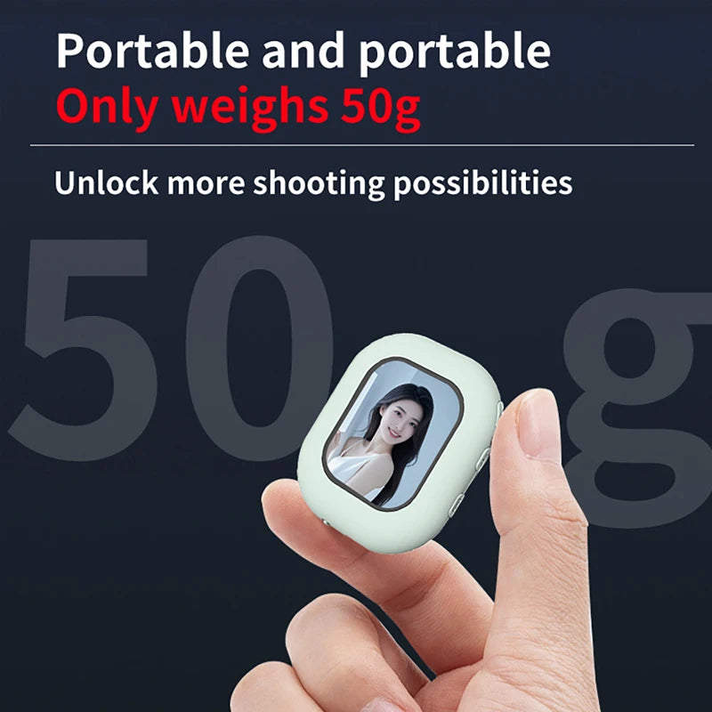 Luxuglow Mini Selfie-Monitor – Kabellos, Magnetisch, 2" HD, WiFi, Bluetooth, 4 Farben