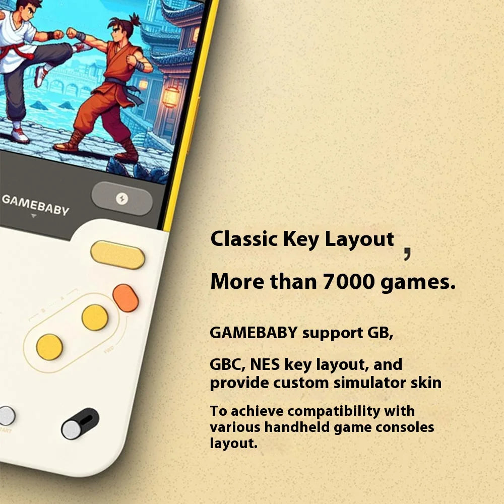 BITMOLAB GAMEBABY Telefon Fall Benutzerdefinierte Gamepads Für iPhone 16 15 Pro Max Retro Handheld Spielkonsole unterstützung GB GBC NES Layout Case