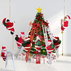 Elektrische Santa Claus Weihnachten Dekoration Klettern Leitern Klettern Perlen Klettern Kamin Weihnachten Geschenk Dekoration Hause Ornament