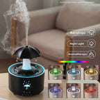 Humidificateur d'air créatif en forme de goutte d'eau avec lumière colorée et diffuseur d'huiles essentielles et d'arômes en forme de goutte d'eau. Humidificateur d'aromathérapie.