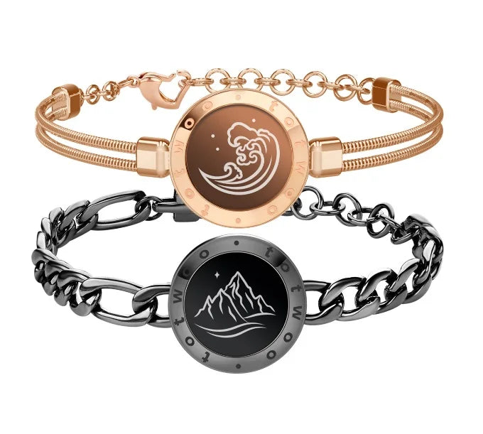 Totwoo Smart Paar-Armband – Fernverbindung, Leuchten & Vibration, 10 Stile