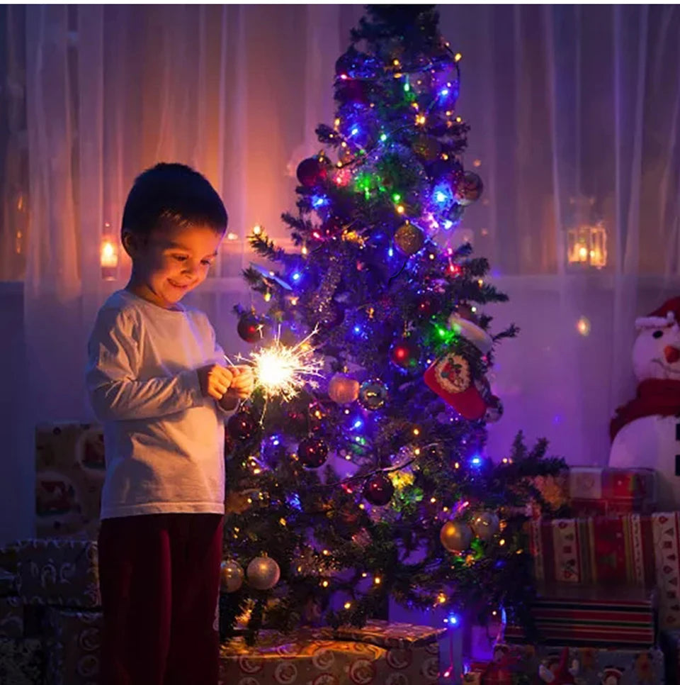 10m 20m 30m 50m Hochzeitsfeiertag Weihnachtsgirlande Dekoration Beleuchtung LED String Lichterketten mit EU-Netz stecker für Wohnkultur