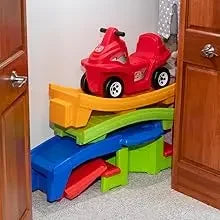 Achterbahn-Kinderspielzeug, Ride On Push Car, Spielset für drinnen und draußen, kompakte Aufbewahrung, max