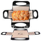 2Pcs Silikon Brot Laib Pan Liner Wiederverwendbare Brot Matte Hitzebeständige Brot Backen Matte mit Griff für Backen Küche Zubehör