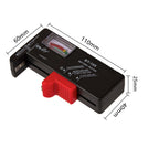 Digitaler Batterietester mit LCD-Display – für AA, AAA, C, D, 9V & Knopfzellen